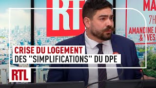 Des quotsimplificationsquot du DPE dun logement  quotCe nest pas un reculquot contre lécologie [upl. by Ennaillij405]