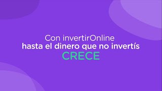 Con invertirOnline hasta el dinero que no invertís crece [upl. by Welbie]