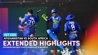 Full Match Extended Highlights  Afghanistan vs South Africa  1st ODI  AFG v SA  ACB  Sharjah [upl. by Sherye]