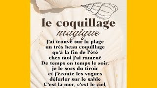 Le coquillage magique chanson avec les paroles [upl. by Georgeanne]