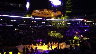 Utah Jazz  Los Angeles Lakers player introductions April 2 2010 [upl. by Kimber]