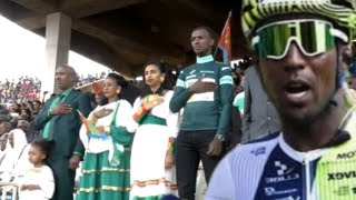 Welcome Home Champ  Biniam Girmay Welcoming Ceremony In Asmara Aug 7 2024 [upl. by Dorsman]