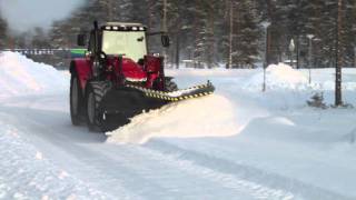 Massey Ferguson 6475  STARK Alueaura  Diagonal plow amp Perhosaura  Butterfly plow [upl. by Gambell]