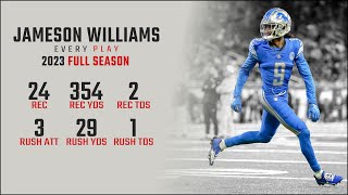 Jameson Williams Full Season Replay Every Target Catch and Run in the 2023 NFL Season [upl. by Anigue]