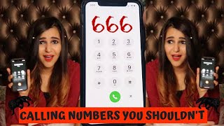 Calling SCARY Numbers You Should Never Call at 12 AM [upl. by Ahsenroc]