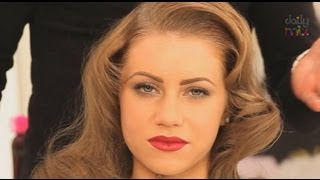 1940s HOLLYWOOD GLAMOUR WAVE HAIRSTYLE [upl. by Erdreid]