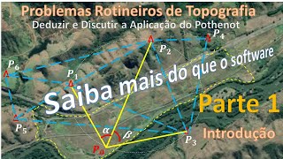 Pothenot Parte 1 Introdução Problemas Rotineiros de Topografia Saiba mais do que o software [upl. by Nesrac]