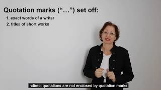 48 Quotation Mark  Punctuation  English Writing [upl. by Estella]