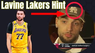 Zach Lavine Hints At Lakers Trade [upl. by Yesnek]