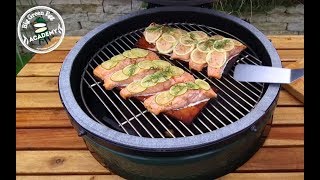 Wir lieben BigGreenEgg  Rezept  Wild Lachs auf Holzplanke [upl. by Ballinger]