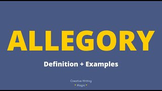 ALLEGORY  Definition  Examples 🐖 [upl. by Reve]