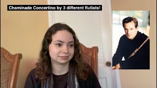 FLUTIST REACTS 3 DIFFERENT VERSIONS OF THE CHAMINADE CONCERTINO [upl. by Enitsua]