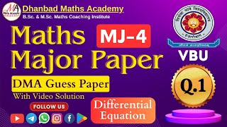 Question 1 Maths Major Paper MJ4 Most Important Question Semester 3 Session 202226 [upl. by Rayburn161]