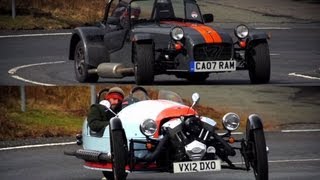 Morgan Three Wheeler and Caterham Seven Brilliant British Flyweights  CHRIS HARRIS ON CARS [upl. by Yraek]