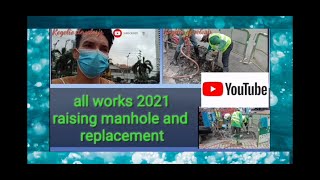 All workstv 2021sewer raising manhole and replacement Untitled 8 720p [upl. by Yeleak]