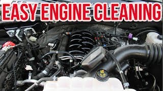 HOW TO CLEAN YOUR ENGINE  NO WATER NO SCRUBBING [upl. by Addi]