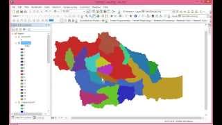 Automatic Extraction of Watershed using DEM data [upl. by Aztinad]