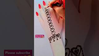 Easy Simple Mehndi Heart Shape Mehndi Design easymehndi simplemehndi mehndi youtubeshortsviral [upl. by Yennej]