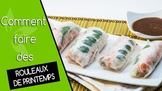 Comment faire des rouleaux de printemps  La recette facile [upl. by Rozelle13]