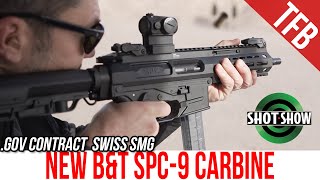 NEW BampT SPC9 9mm Pistol Caliber Carbine SHOT Show 2022 [upl. by Niboc902]