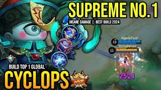 CYCLOPS BEST BUILD 2024  BUILD TOP GLOBAL CYCLOPS GAMEPLAY  MOBILE LEGENDS✓ [upl. by Hollah]