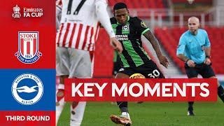 Stoke City v Brighton and Hove Albion  Key Moments  Third Round  Emirates FA Cup 202324 [upl. by Meraree]