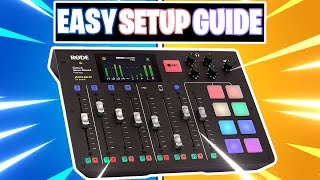 RODECaster Pro Basic Setup Guide USB Audio Mixer for YouTubers Streaming Vocals and Podcasting [upl. by Cowley]