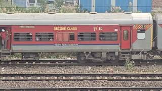 INDIAN TRAINS VIDEOS 13257 Epic Train Spotting Jansadharan Express and EMU Train Share the Tracks [upl. by Irrak]