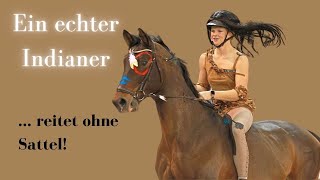 Ein echter Indianer reitet OHNE Sattel 🐎  Valerie Kampe amp Sammy  KK Cup Münster [upl. by Alemak606]