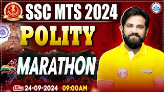 SSC MTS GK GS Marathon Class 2024  SSC MTS Marathon Classes 2024  Polity for SSC MTS By Naveen Sir [upl. by Carnay]