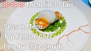 3 Stars Michelin 1 London Season Menu at Core by Clare Smyth  Top female Chef  Fine Dining [upl. by Stortz]