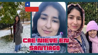 😱Primera nieve en Santiago de Chile 2024❄️época de otoño 🍁 🇨🇱 [upl. by Anitsugua584]