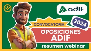 Convocatoria Oposiciones ADIF 2024 [upl. by Chow772]