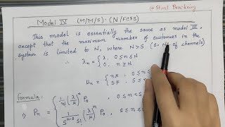 Model 4 MMS NFCFS model in Queueing Theory  Numerical Problem Solved with Explanation [upl. by Nylessej]