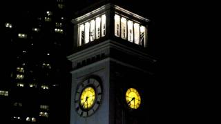 Ferry Building Clock Tower at Night San Francisco California [upl. by Shien]