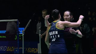 Match Point  Carolina Marin vs Kirsty Gilmour  WS Final  European Championships 2022 [upl. by Guildroy302]