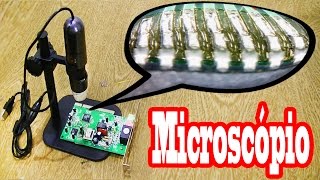 Microscópio usb para Bancada [upl. by Anauqcaj739]