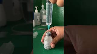 Preparation for co amoxiclav injection🍃🥰😇injectionshortsviralvideo [upl. by Shurwood]