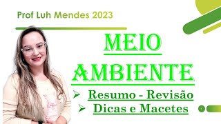 MEIO Ambiente E Cidadania REVISÃO 2024 aula completa detran dicas ctb cnh revisao macetes fly [upl. by Nylecaj]