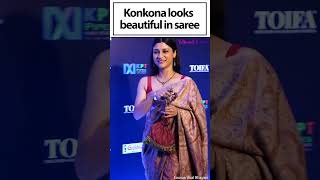 Konkona Sens classic charm A sareeclad beauty to behold [upl. by Aseram]