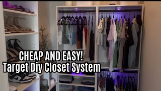 DIY CLOSET SYSTEM WITH BOOKSHELVES [upl. by Nylarahs]