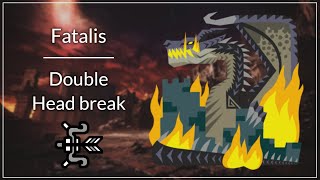 MHWI Fatalis Double Head Break Showcase With Commentary [upl. by Nalra]