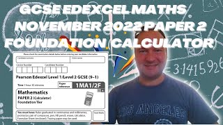 GCSE Edexcel Maths November 2022 Paper 2 Foundation Tier Calculator [upl. by Ordep218]