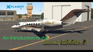 An XPlane Introduction to the Cessna Citation X Freeware version [upl. by Ardnoek76]