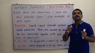 Emulsiontypes of emulsion Emulsifier class 12th surface chemistry [upl. by Coltun]