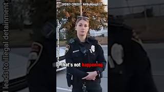 Illegally Detained By Corrupt Cops ID Refusal shorts wethepeople [upl. by Enner324]