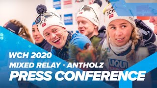 Antholz 2020 Mixed Relay Press Conference [upl. by Eiramanitsirhc847]