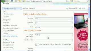 Crear y eliminar contacto de hotmail [upl. by Caspar]