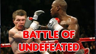 Floyd Mayweather Jr contra Ricky Hatton battle of undefeated highlights [upl. by Ramirol]