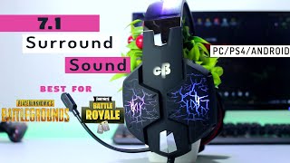 Cosmic byte Kotion Each G1500 71 gaming Headset Full review  Best Headphone For PUBG  July 2018 [upl. by Eirrol265]